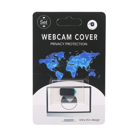 Webcam Cover Shutter Privacy Protector Plastic Slider Camera Cover Privacy Sticker for Webcam iPad iPhone Mac PC Laptops Mobile Phone Rectangle (Best Webcam App For Iphone)