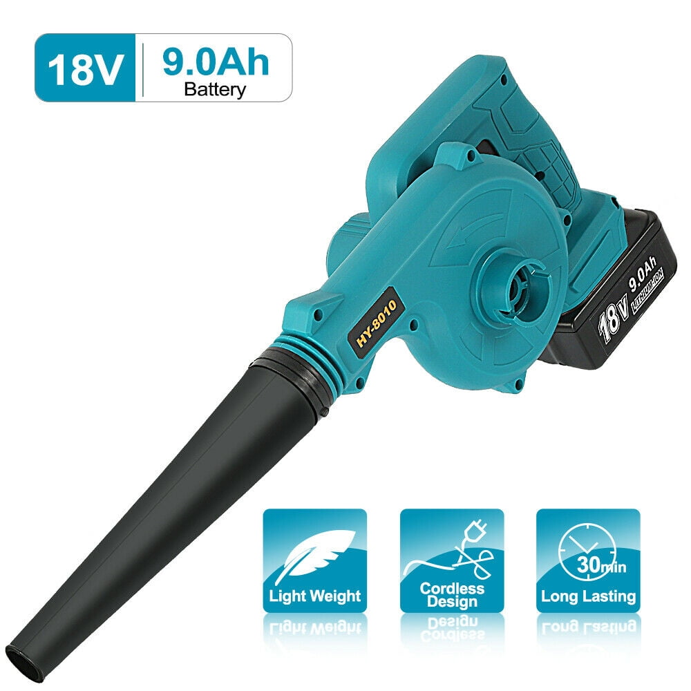 Leaf Blower with Battery & Charger, 2 in 1 Cordless Leaf Dust Blower