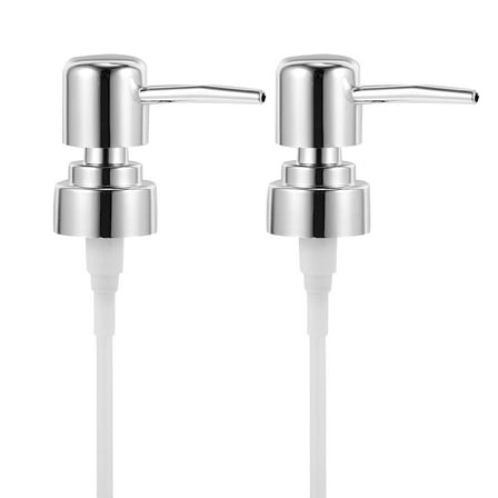 BESTOYARD Cream Dispenser Pump Lotion Dispenser Pump Silver Plastic 2pcs