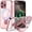 Pink, variant on JETeacka Magnetic for iPhone 17 Pro Max Case with Invisible Kickstand, Camera Protection, Not Yellowing Slim Soft Cover, Orange