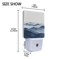 thumbnail image 4 of Yayeee LED Plug in Night Light for The Home with Auto Dusk to Dawn Light Sensors, 2 Pack, Watercolor Mountains, 4 of 6
