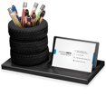thumbnail image 1 of Set de papelería Eersida con forma de neumático, soporte para bolígrafos, tarjetas de presentación, 1 of 7