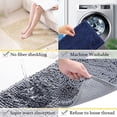thumbnail image 6 of Chenille Bathroom Carpet Coarse Wool Shower Mat Machine Wash Soft Microfiber 20x32 Inch For Bathroom, Kitchen, Bedroom, Etc, 6 of 17