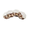 thumbnail image 1 of Godinger 64511 Oct Marble & Wood Coasters - Set of 4, 1 of 1