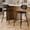 Black, variant on StorageWorks Leather Counter & Bar Stool with Large Seat and Back, Brown, Set of 2