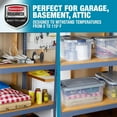thumbnail image 6 of Rubbermaid 5 Pack Roughneck Clear Stackable Storage Containers, 50 Quart, 6 of 12