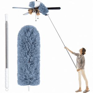 Fuvuan Feather Duster with 110" Extension Handle
