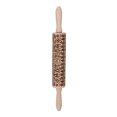 thumbnail image 4 of Christmas Elk Snowman Pattern Wooden Rolling Pin for Baking Cookies Noodle Dough Roller Kitchen, 4 of 8