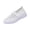 White, variant on HTHLVMD Women's Striped Knit Sneakers, Slip-On Comfort Shoes, Womens Slip On Walking Shoes Comfort Lightweight Breathable Non-Slip Mesh Casual Tennis Shoes Sneakers for Gym Travel Work, Black 5.5