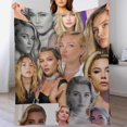 thumbnail image 5 of Pretty Florence Pugh Blanket Super Soft Throw Blanket Silky Flannel Lightweight for Sofa, Bed Blanket All Season Use 30""*40""（76 * 100cm）, 5 of 6