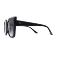 thumbnail image 3 of SA106 Womens Mod Oversized Square Cat Eye Sunglasses Black Smoke, 3 of 4