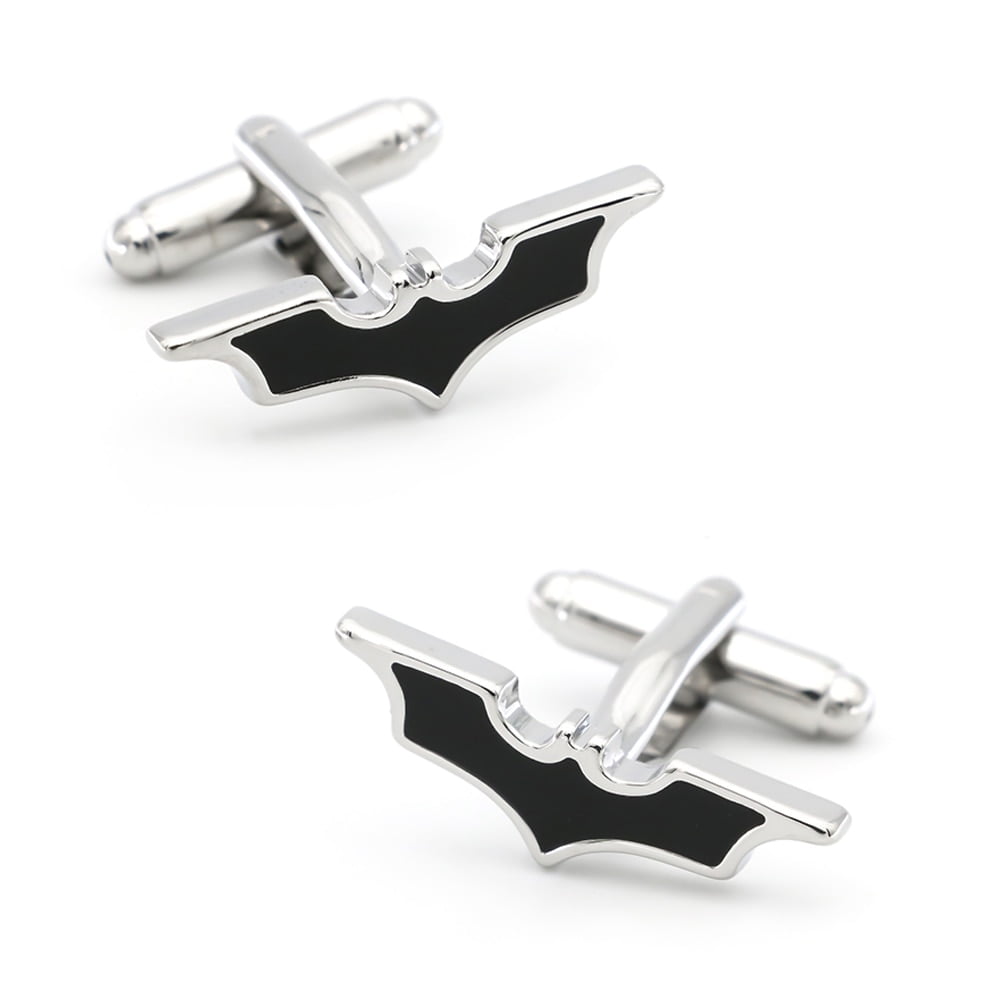 Superheroes Design Bat Man Cufflinks Quality Brass Material Black Color Cuff  Links Wholesale &amp; Retail - Walmart.com