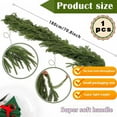 thumbnail image 3 of CVSOPHIA 6ft Christmas Garlands - Real Touch Norfolk Pine Garland, Artificial Christmas Real Greenery for Winter Holiday Indoor Outdoor Decor,Green/2PCS, 3 of 8