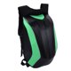 thumbnail image 2 of Mochila impermeable Bolsa de almacenamiento de gran capacidad Cáscara dura de PU con tira reflectante para montar Acampar Senderismo Estilo de fibra de carbono verde, 2 of 11