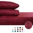 thumbnail image 1 of Juego de Sábanas Queen Size 2800 Hilos Extra Suave Premium Textura Flores Soft Nature, 1 of 5