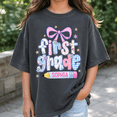 thumbnail image 3 of Back To School Shirt, Personalized Name and Grade Shirt, Custom Bow Pencil School Outfit, First Day Of School Gift, Cute Classroom Tee, 3 of 10