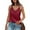 Wine, variant on FDGIU Women's 2025 Silk Camisole - V-Neck; Adjustable Spaghetti Strap Summer Sleeveless Blouse