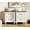Off White, variant on Off White 2 Drawers Nightstand with Charging Station, Solid Wood Legs Side Table for Bedroom