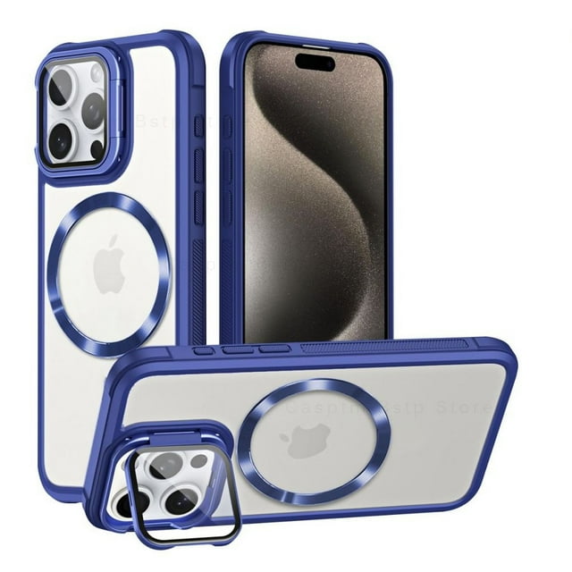For iPhone 16 Pro Max Case Magnetic Phone Stand Funda For iPhone 15 14 13 12 11 Pro Max 16 Plus 14 15 Plus Cover Acrylic Cases 04 For iPhone 11Pro Max