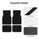 thumbnail image 4 of Fotbe Black Juego de 4 Tapetes para Auto con Estampado – Alfombrillas de Goma Reforzada, Diseño Antideslizante, Protección para Todo el Año – Vehículos, Autos, Camionetas y SUVs, 4 of 7