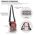thumbnail image 6 of HELLHERO 2 Layers Travel Crossbody Purse, Trendy Polyester for Casual Travel Leopard Print Roses, 6 of 7