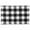 Black, variant on 4 Pack Buffalo Plaid Placemats Checkered Place Mats Double Layer Placemats 11.4 x 17.3" Inches Decorative Kitchen Cotton Table Placemats, Black and White
