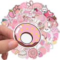 thumbnail image 4 of 50 pegatinas bonitas para botella de agua, pegatinas de vinilo impermeables estéticas rosas para botella de agua, portátil, monopatín, paquete de pegatinas Kawaii para niños, adolescentes, niñas JAMW Sencillez, 4 of 5
