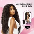 thumbnail image 6 of Sensationnel Vice Bundles 3X Multi Bundle Weaving Premium Hair with 2x5 Lace Closure Multi Boho Curl ( 18" 20" 22" Inch ) ( 2 Dark Brown ), 6 of 6