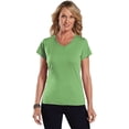 thumbnail image 2 of Aquaguard Women's Fine Jersey V-Neck Longer Length T-Shirt (3 Pack), 2 of 2