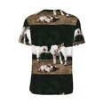 thumbnail image 3 of Rocae Cute Goat Baby for Breathable Men's Baseball T-Shirt Fashionable Casual Baseball Jersey, Moisture-wicking Sportswear Small, 3 of 9