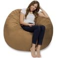thumbnail image 5 of Chill Sack Bean Bag Chair, Memory Foam Lounger with Microsuede Cover, Kids, Adults, 4 ft, Earth, 5 of 8