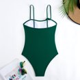 thumbnail image 5 of Busydd Swim Suits for Women Tummy Control One-Piece Swimsuits Solid Color Straps Monokini Swimsuits for Women Daily Bathing Suits, 5 of 8