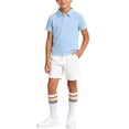 thumbnail image 2 of Odeerbi Toddler Boys 3 Piece Preppy Outfit Tennis Golf Shirt and Shorts with Stocking School Uniform Set, 2 of 9