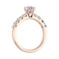 thumbnail image 2 of 14K Rose Gold Diamond Engagement Ring Band (0.70 Carat) (Ring Size 10) (I1-I2 Clarity), 2 of 4