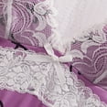 thumbnail image 5 of Women's I Love You Heart Print Pajama Set Lace Cami Top and Matching Shorts 2 Piece Spaghetti Strap Sleepwear Lounge Set, 5 of 7