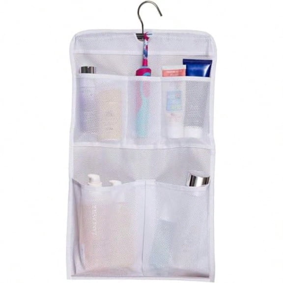 Shower Caddy Organizer 5 Pockets Roll up Hanging Bathroom Accessories Storage for Camper RV Gym Cruise Cabin College Dorm Shower Small