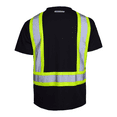 thumbnail image 4 of JORESTECH 5-Pack Hi-Vis Short Sleeve Safety Shirt, Two-Toned (Black, XS), 4 of 10