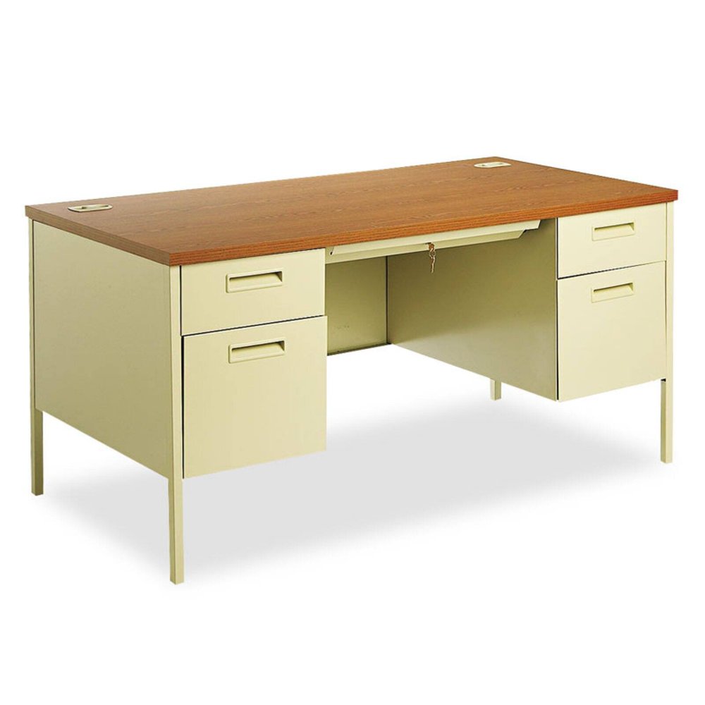 HON Metro Classic 60 Inch Double Pedestal Desk