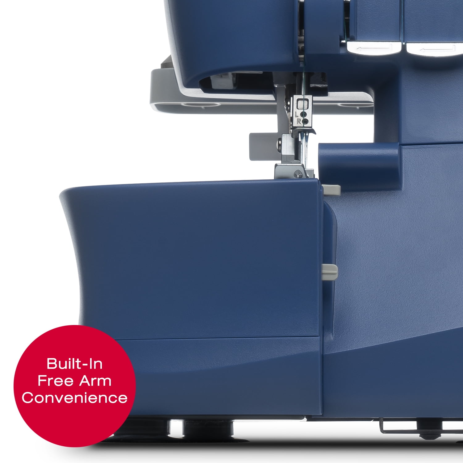 SINGER® S0230 Mechanical Serger | 1,300 Stitches/Min | 2–4 Thread Options | Differential Feed, Free Arm & Easy Color-Coded Threading
