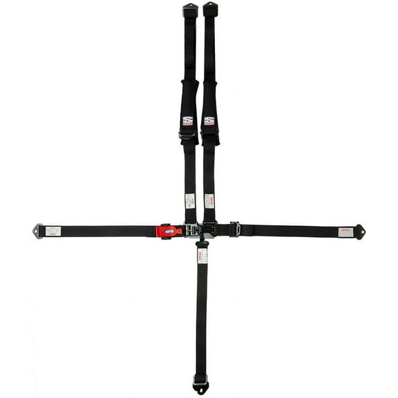 Simpson Racing 3B22PIKX D3 Off-Road Off-Road Harness Bolt-In In 2x2 w/Pad - Black