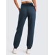 thumbnail image 2 of Pantalones Jogger CRZ YOGA Térmicos de Cintura Alta con Forro de Lana Azul M, 2 of 6