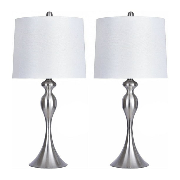 Grandview Gallery 27 Inch Tall Modern, Tall White Table Lamp
