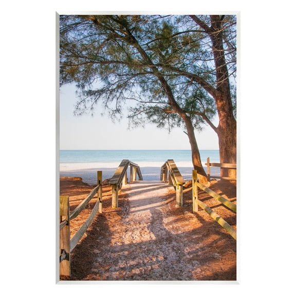 Stupell Industries Relaxing Beach Walkway Coastal Path Photograph Unframed Art Print Wall Art, Design by Mary Lou Photography