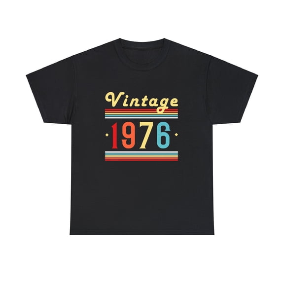 Vintage 1976 TShirt Men Limited Edition BDay 1976 Birthday Shirts for Men Plus Size Big and Tall