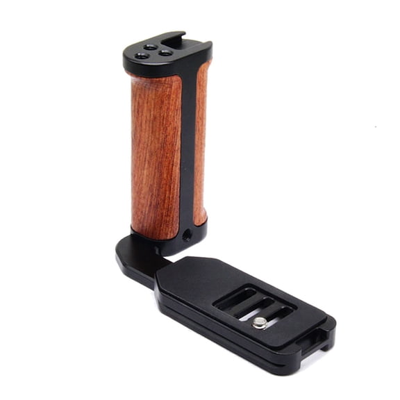 Injueey Cámaras Mango de jaula universal Ajuste alto Empuñadura protectora en forma de L Soporte de Amplia aplicación Manijas para el Accesorios de cámara y óptica