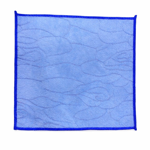 Soft Blue Microfiber Cleaning Cloth, Lint-Free Reusable Polishing Towel for Glass, Car, Kitchen, Electronics, Screens, Mirrors, and Household Cleaning