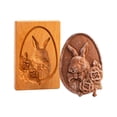 thumbnail image 3 of Cookie Mold Cutter Funny Wooden Mold Baking Mold for DIY Gingerbread Cookie Biscuits, 3 of 4