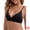 Black, variant on Lace Plunge Wireless Bra Adjustable Spaghetti Straps 34B Black