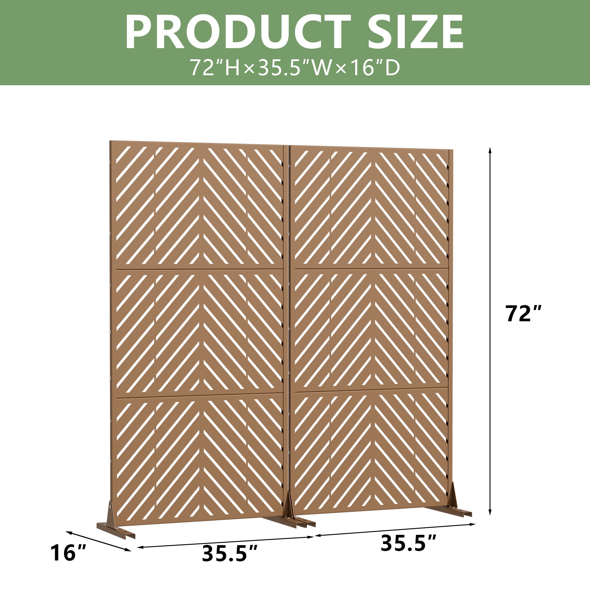 Privacy Metal Screen Fence Panel