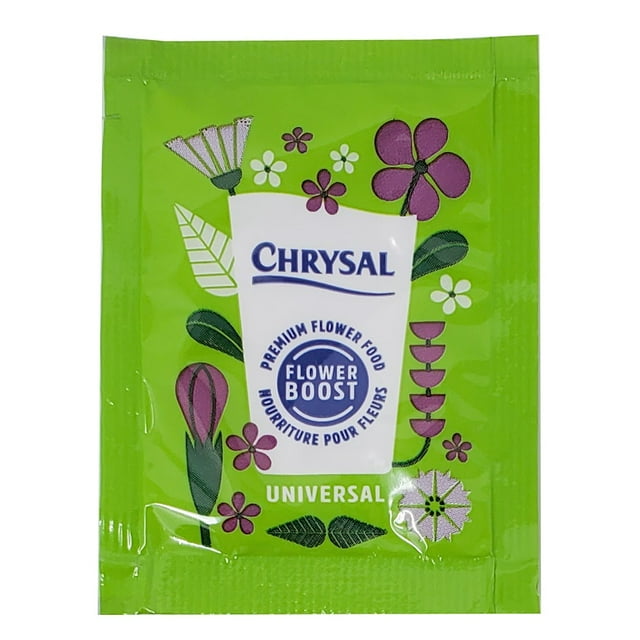 Chrysal Aliment Universel Transparent pour Fleurs - 100 Sachets